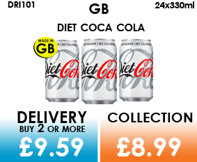 GB diet coca cola cans